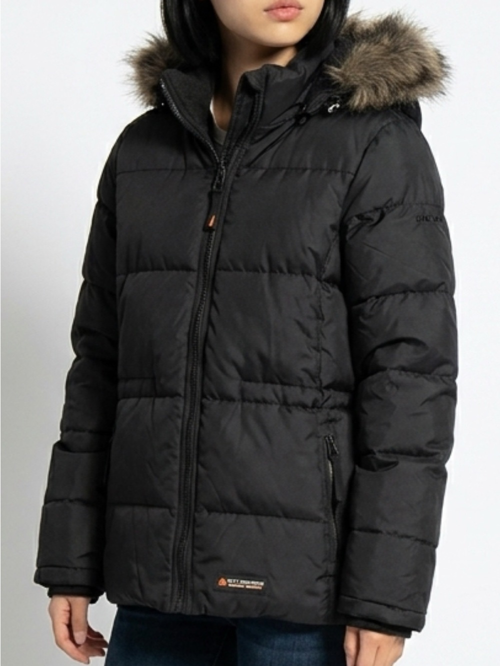 Misty Mountain Women's Black Puffer Jacket Size Large Like New